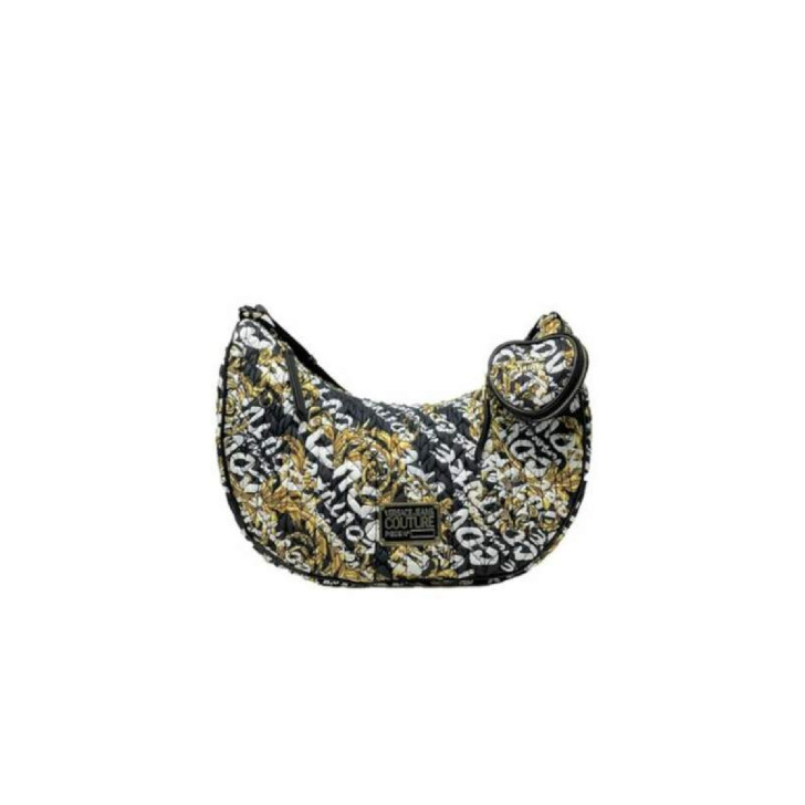 Versace Jeans Couture Borsa in nylon da Donna Nera con stampa Logo Space Couture a tracolla