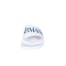 Emporio Armani Ciabatta da Uomo bianca con logo a contrasto