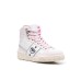 Chiara Ferragni Sneakers Bianca con inserti rosa e banda Logomania ai lati