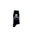 Philipp Plein Calze Nere con Teschio e logo lettering Bianco