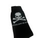 Philipp Plein Calze Nere con Teschio e logo lettering Bianco