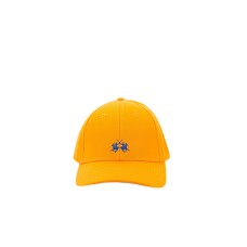 La Martina cappello da uomo in cotone colore giallo