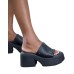 WINDSORSMITH SANDALO CONFESSION BLACK SOFT COW IN LEATHER