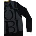 Harmont&Blaine Maglioncino da uomo interamente logato Blu/Nero 
