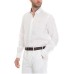 Harmont&Blaine  Camicia bianca in lino da uomo con logo ricamato
