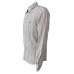 Harmont&Blaine Camicia Bianca in cotone a manica lunga a righe multicolore e logo bassotto blu ricamato