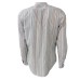 Harmont&Blaine Camicia Bianca in cotone a manica lunga a righe multicolore e logo bassotto blu ricamato