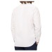 Harmont&Blaine Camicia Bianca in cotone con righe e Logo a contrasto