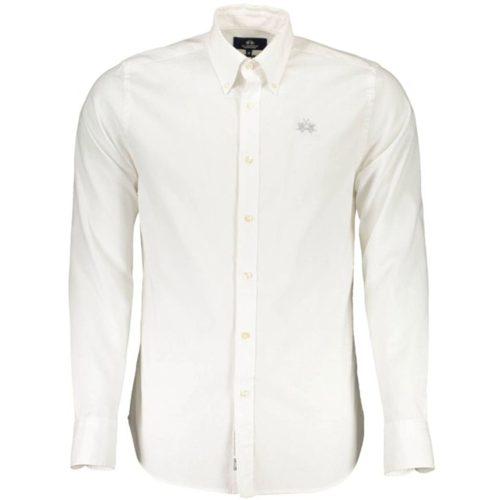 La Martina Camicia SLIM FIT da uomo bianco