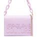 Versace Jeans Couture Borsa a Mano da Donna Lilla con Logo a contrasto