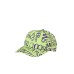 Versace Jeans Couture Cappello da Uomo Verde in cotone con stampa Logo Couture all over