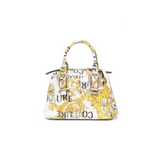 Versace Jeans Couture Borsa a Mano da Donna Bianca con stampa Baroque all over 