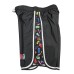 Moschino Boxer da mare nero con logo lettering multicolor