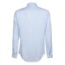 Emporio Armani Camicia in Lino a manica lunga Azzurra 