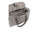 Emporio Armani Borsa a spalla Grigia con Stampa Monogram Eagle All Over e tracolla regolabile, estraibile