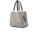 Emporio Armani Borsa a spalla Grigia con Stampa Monogram Eagle All Over e tracolla regolabile, estraibile