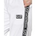 EA7 Emporio Armani Pantalone Bianco da Uomo con banda a contrasto 