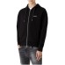 Emporio Armani Felpa Nera in double jersey con cappuccio