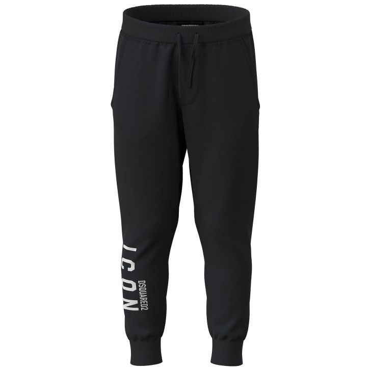 Dsquared2 Pantalone Jogger in cotone nero 