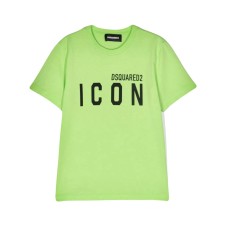 Dsquared2 T-Shirt Unisex in cotone a manica corta con logo lettering DSQUARED2 ICON