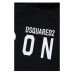 Dsquared2 Felpa con cappuccio Unisex Nera in cotone a girocollo con logo lettering