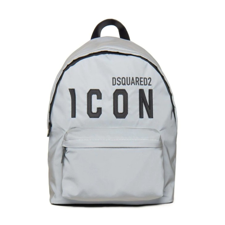 Dsquared2 Zaino Unisex in nylon catarifrangente con maxi logo DSQUARED2 ICON