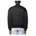 Dsquared2 Giubbotto Nero in nylon trapuntato con tasca e logo ICON DSQUARED2 alla manica