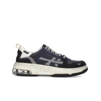 PREMIATA DRAKE_403 SNEAKER BLUE REALIZZATA IN UN MIX DI MATERIALI 