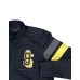 Harmont&Blaine Camicia nera in cotone da uomo con logo giallo/nero