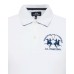La Martina Polo da Uomo Bianca con logo a contrasto