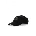 VERSACE JEANS COUTURE CAPPELLO BASEBALL UNISEX  BLACK CON PATCH CON LOGO LETTERING GOLD