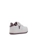 Windsor Smith sneakers da donna in pelle bianca con inserti marroni
