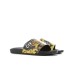 Versace Jeans Couture Ciabatta nera con stampa Logo Couture