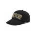 VERSACE JEANS COUTURE CAPPELLO BASEBALL UNISEX BLACK CON LOGO LETTERING RICAMATO GOLD