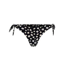 GUESS SLIP BIKINI NERO CON STAMPA FLOREALE