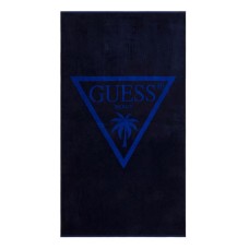 Guess telo mare blu con logo nella parte anteriore