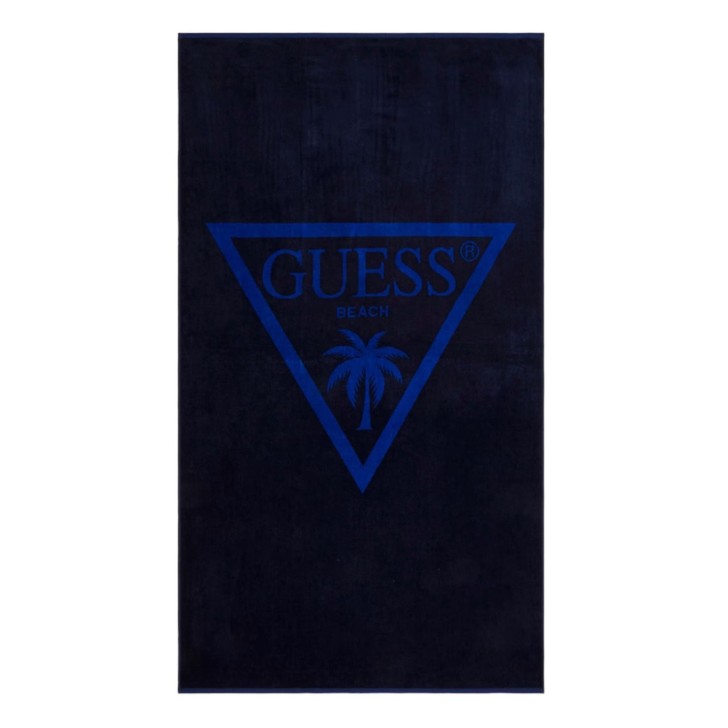 Guess telo mare blu con logo nella parte anteriore