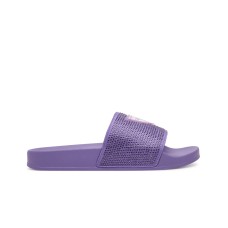 GUESS CIABATTE DA DONNA LILLA CON FASCIA IN STRASS 