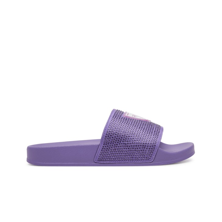 GUESS CIABATTE DA DONNA LILLA CON FASCIA IN STRASS 