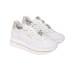 NERO GIARDINI SNEAKER IN PELLE E TESSUTO TECNICO CON CHARM