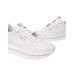 NERO GIARDINI SNEAKER IN PELLE E TESSUTO TECNICO CON CHARM