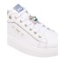 NERO GIARDINI SNEAKERS IN PELLE CON DETTAGLIO CHARM AZZURRO