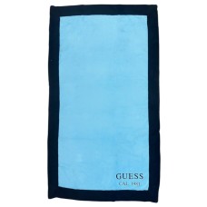 GUESS TELO MARE AZZURRO CON BORDO A CONTRASTO 