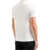 EMPORIO ARMANI T-SHIRT IN JERSEY MISTO LYOCELL WHITE A MANICA CORTA CON MAXI LOGO DRAGO 
