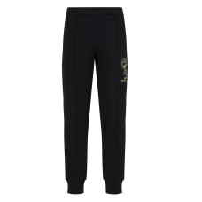 EMPORIO ARMANI TROUSER BLACK CON RICAMO DRAGO GOLD