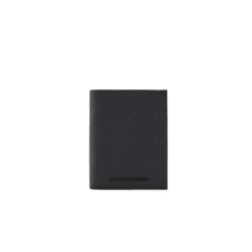EMPORIO ARMANI PORTACARTE BLACK IN PELLE BOTTALATA