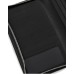 EMPORIO ARMANI PORTAFOGLIO ZIP AROUND BLACK IN PELLE RIGENERATA SAFFIANO PLACCHETTA AQUILA ASV CON LACCIO DA POLSO