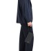 EMPORIO ARMANI PORTAFOGLIO ZIP AROUND BLACK IN PELLE RIGENERATA SAFFIANO PLACCHETTA AQUILA ASV CON LACCIO DA POLSO