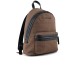 EMPORIO ARMANI ZAINO IN TESSUTO JACQUARD LETTERING ALL OVER BROWN