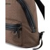 EMPORIO ARMANI ZAINO IN TESSUTO JACQUARD LETTERING ALL OVER BROWN